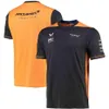 T-shirt officiel des pilotes de l'équipe Mclaren 2022, uniforme gris Lando Norris, chemise F1, combinaison de course de formule 1, Teess012173E