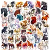 50 pièces dessin animé cheval autocollants Non aléatoire étanche vinyle autocollant ordinateur portable Skateboard moteur bouteille d'eau Snowboard stickers muraux enfants cadeaux