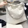 22 Denim Grand sac à provisions fourre-tout voyage concepteur femme fronde corps le plus cher sac à main avec chaîne en argent Gabrielle Quih