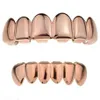 Fashion-Personality Fangs Teeth Gold Silber Rose Gold Zähne Grillz Gold Falsche Zähne Sets Vampire Grills Für Frauen Männer Dental Grill283L