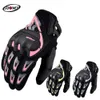 Cykelhandskar Suomy Motorcykel Män Summer Moto Biker Touch Screen Motocross Protective Fit Women Pink Breattable 231031