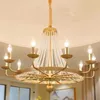 Europe français luxe beau lustre en cristal pour salle à manger cuisine lampe lumières cristal éclairage lustres salon