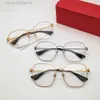 Ny modedesign Butterfly-form Optiska glasögon 0413o Metal Frame Lätt att bära män och kvinnors glasögon Enkel populära stil Rensa linser glasögon