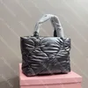 Sac fourre-tout en coton de luxe pour femmes, sac à main en cuir de styliste, sac à bandoulière de grande capacité, lettre classique, fourre-tout tendance pour dames, 3 couleurs