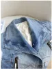 Womens Fur Faux European Winter Fox Big Collar Denim Down Jacket Short Casual White Goose Warm Women Parka 231031