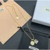 Miao love necklace female one arrow through clavicle chain heart-shaped peach heart m family square crystal round Pendant