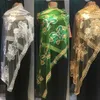 Scarves African Cotton Voile Dubai Tulle Pashmina Cord Emroider Ring Diamond Shawl Wrap Chemical Lace Stole Net Scarf Headband For Lady 231031