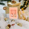 Contenitori da asporto Confezione regalo da 10 pezzi Custodia per caramelle per torta per bambini in carta kraft per forniture per festival di Natale