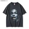 Homens camisetas Rapper Young Thug Thugger Retro Gráfico Camiseta Hip Hop Estilo T-shirt Masculino Moda Oversized Camisetas Gótico Streetwear T231012 T231031