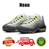 95 95s heren hardloopschoenen Triple Zwart wit Neon Bordeaux heren trainers sport sneakers lopers