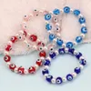 In Bulk Imitatie Parel Devil's Eye Armband Vrouwelijke Blauw Geglazuurde Boze Oog Kralen Armbanden Sieraden Accessoires