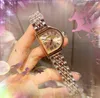 Reloj de moda de cuarzo con diseño de forma especial, reloj resistente al agua superbrillante, correa de acero inoxidable para mujer, pulsera con bisel de tanque romano Retro Popular, relojes para regalo