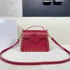 Verkaufe Luxurys B Letter Designer-Tasche Braune Premium-Lederhandtasche Umhängetaschen Einkaufstasche 11 Farben Damen Einzelne Umhängetaschen