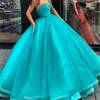 pink Dress A-Line Gowns Women Formal Party 2024 Blue Sweetheart Neck Tulle Burgundy Graduation Long Robes