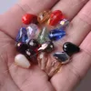 Teardrop Pear Shape Faceted Solid Colors Crystal Glass 5x3 7x5 12x8mm 15x10mm 18x12mm Loose Crafts Beads for Jewelry Making DIY Fashion JewelryBeads