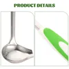 Spoons Spoon Stainless Steel Gravy Metal Ladle Cooking Oil Grease Fittings Oatmeal Kitchen Accessories Salad Dressing Saucer