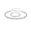 Classique élégant gland cristal bijoux de mariée ensembles africain strass collier de mariage boucles d'oreilles Bracelet ensembles accessoires de mariée pour mariage CL2860