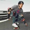 Equipamento de proteção para skate INMOTION Joelheiras para adultos Cotoveleiras Protetores de pulso 6 em 1 Conjunto de equipamentos de proteção para ciclismo, patinação, ciclismo, esportes ao ar livre Q231031