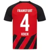 2023 Eintracht Frankfurt Futebol Jerseys M.GOTZE Home Away Jersey KOSTIC SOW KLAMMERS KAMADA HINTEGGER 23/24 Terceiro 3º Homens Kit Infantil Uniformes de Camisa de Futebol