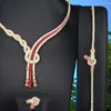 Collana orecchini set Missvikki girocolli romantici alla moda gioielli per donne nobili matrimonio africano Dubai spettacolo di danza nuziale