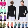 LULU-20234 Align Yoga Jacket Outfit Women Define Workout Lululemen Спортивное пальто для фитнеса Быстросохнущая спортивная одежда Женский топ Однотонный свитшот на молнии Спортивная одежда Новый