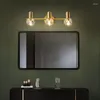 Wall Lamp Full Bronze Mirror Headlight Bathroom LED Light Makeup Cabinet Dressing Table Luxury