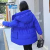 Женские плащи, пуховая хлопковая куртка, женская осень-зима 2023, универсальное свободное модное стеганое пальто, женское длинное утолщенное теплое пальто с капюшоном