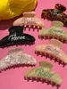 Hair Clips Barrettes Customized Hair Clips for Women Acetate Hair Claw Personalized Name Number Rhinestones Barrettes DIY Jewelry Birthday Gifts 231030