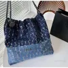 Sac en jean Channel 22 Designer Grand Shopping Fourre-tout Voyage Femme Sling Body Sac à main le plus cher avec chaîne en argent Gabrielle