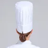 Berets Cotton Chef Hat Classic Regulowane Elastyczne gotowanie opaska na głowę gotowanie higieniczna czapka kuchnia