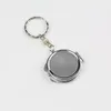 Compact GU414 Round Heart Oval Sqaure Shape Double Sides Cosmetic Mirror Metal Folding Keychain Makeup Mini Mirror 231030