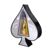 Nowy LED Lumous Ace of Spades świecący Glorifier Display VIP Service Service Tray Bottle Wine Bottle Prezenter dla nocnego baru w klubie