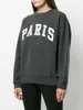 Sweats à capuche de style délavé classique Sweat-shirts à col rond pour femmes Mode Nom de la ville Imprimer LOS ANGELES NEW YORK PARIS BERLIN AUSTIN Taille XS-L