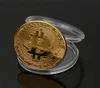 Gold Plated Coin Collectible Gift Casascius Bit BTC Art Collection Physical Commemorative Coins8891029