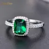 OneRain Clássico 100% 925 Prata Esterlina 7 9 MM Pedra Preciosa Birthstone Casamento Noivado Mulheres Anel Jóias Tamanho Inteiro 5-11 X07252R