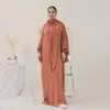 Abiti di abbigliamento etnico Medio Oriente Eid Abaya Arabo Musulmano Abito da preghiera per donna Saudita Turco Islamico Dubai Ramada Jalabiya Festa elegante