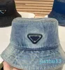 Hommes femmes chapeau haut de gamme personnalisé lavé poids lourd denim tissu seau chapeau P nouveau exquis été crème solaire tourisme 102976