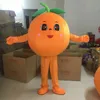 2024 Halloween Orange Obst Maskottchen Kostüm Cartoon Anime Thema Charakter Erwachsene Größe Weihnachten Karneval Geburtstag Party Fancy Outfit