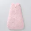 Sacos de dormir para o inverno bebê outono saco de dormir minky dot acolchoado saco de dormir nascido cama swaddle cobertor crianças 231031