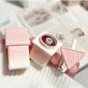 Lip Gloss 6 Colors Cute Keychain Mud Long-lasting Easy To Color Non-stick Cup Matte Velvet Texture Lipstick Korean Makeup Cosmetic