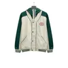 여자 자켓 디자이너 연동 흰색과 녹색 후드 재킷은 캐주얼 컬러 대비 재킷 트렌드를 가진 남성과 여성에게는 다재다능합니다.