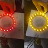 Controllers 100PCS 3528 Amber Yellow PLCC-4 Reverse Pole 617Nm 587Nm 50MA 2V 0.1W Bicolor SMD LED Lamps Light Beads LAYT67B