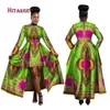 African Dresses for Women Dashiki Cotton Wax Print Batik Sexy Long Dress for Femal Traditional clothing WY1268254j