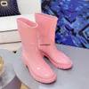 Designer Neueste Boots Frau Chunky Heel Martin Laureate Stiefel brauner echtes Leder nicht rutscher Klassenspürten flacher Knöchel Bootie