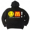 Loppmarknad x mcdonalds cpfm hoodie macky dees hoodies maccas tröjor baggy hooded plus size man sweatshirt fleece cotton pullovers skateball outfits