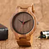Armbanduhren Unisex Top Geschenk Zifferblatt Natürliche Bambus Holz Uhr Männer Frauen Echtes Leder Holz Uhr Männlich Relogio feminino