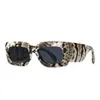 Sunglasses Snake Skin Brown Python Women Vintage Rectangle Brand Designer For Uv400 Eyewear243d