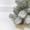 Decorazioni natalizie 45 cm Desktop Mini Piccolo albero PE Simulazione Decorazione di scena bonsai di cedro