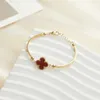 Designer-Glücksklee-Armband der Marke Cleef, Tenniskette, Charm-Armbänder, Van-Clef-Arpes-Schmuck, Party, Weihnachtsgeschenke, Geschenk für Frauen