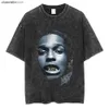 T-shirt da uomo Young Thug Thugger Grafica retrò lavata T-shirt Rapper Hip Hop Punk T-shirt Uomo Donna Gotico Camicie oversize Streetwear T231012 T231031